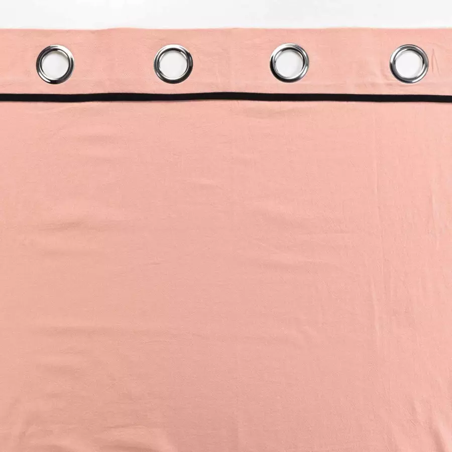 Overgordijn gewassen katoen (135 x 240 cm) Linette Roze 5