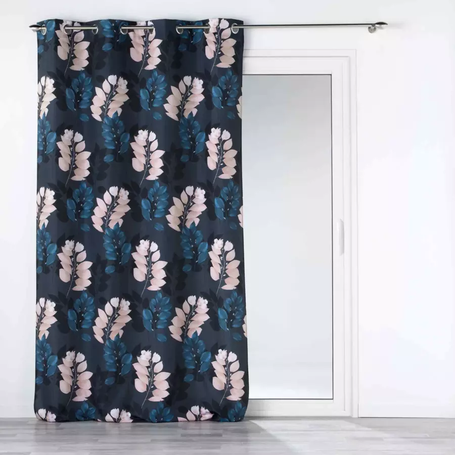 Cortina  semi-opaca(140 x 280 cm) Belline Azul 4