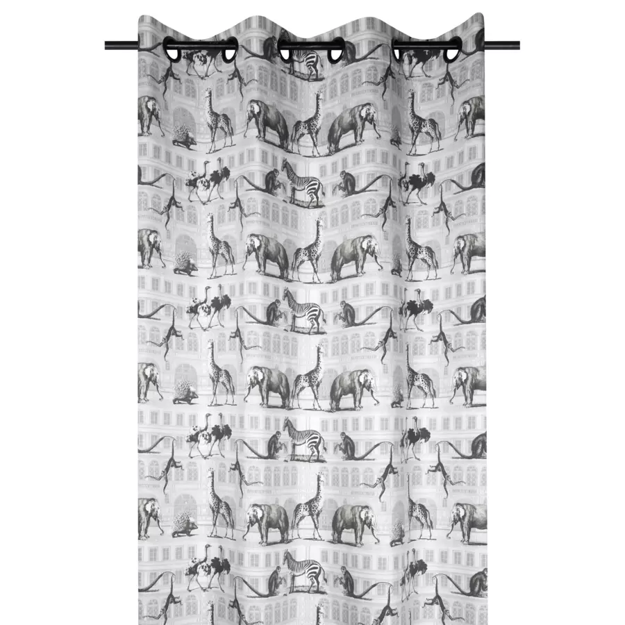 Cortina semi opaca (135 x 250 cm) Haussmann Gris 4