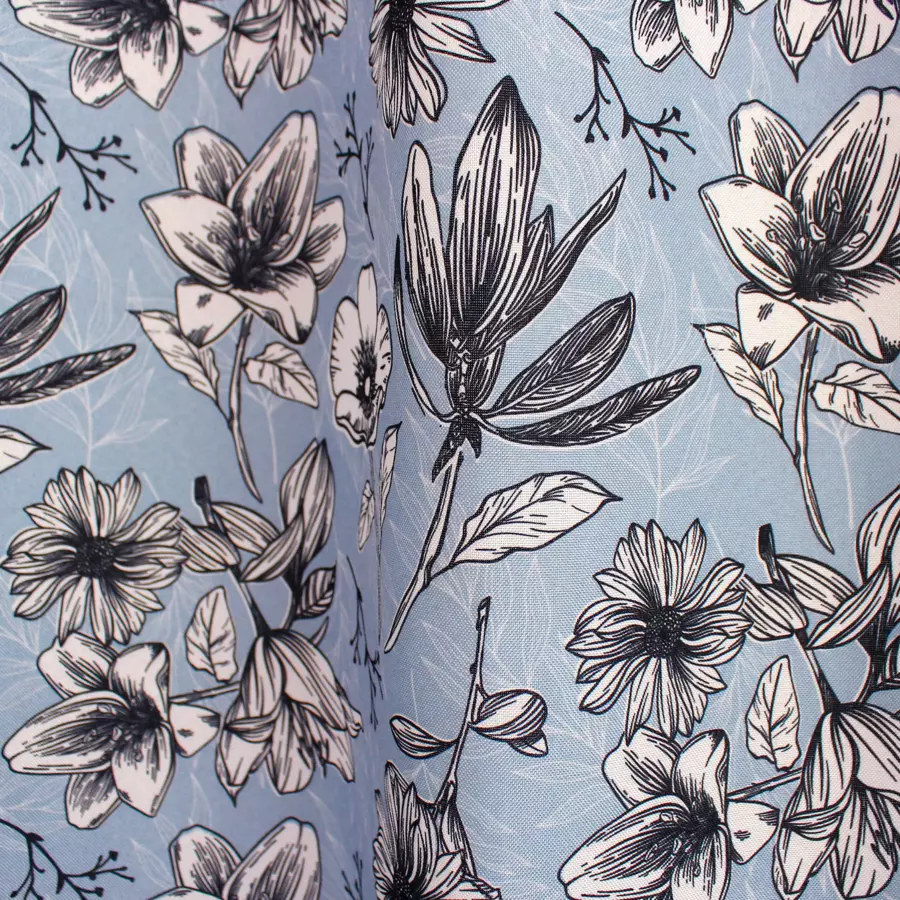 Rideau (135 x 240 cm) Lily Bleu 4