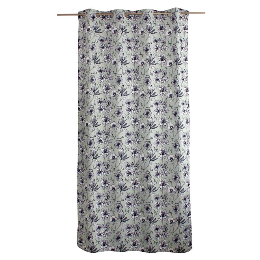 Vorhang (135 x 240 cm) Lily Weiß und salbeigrün 4