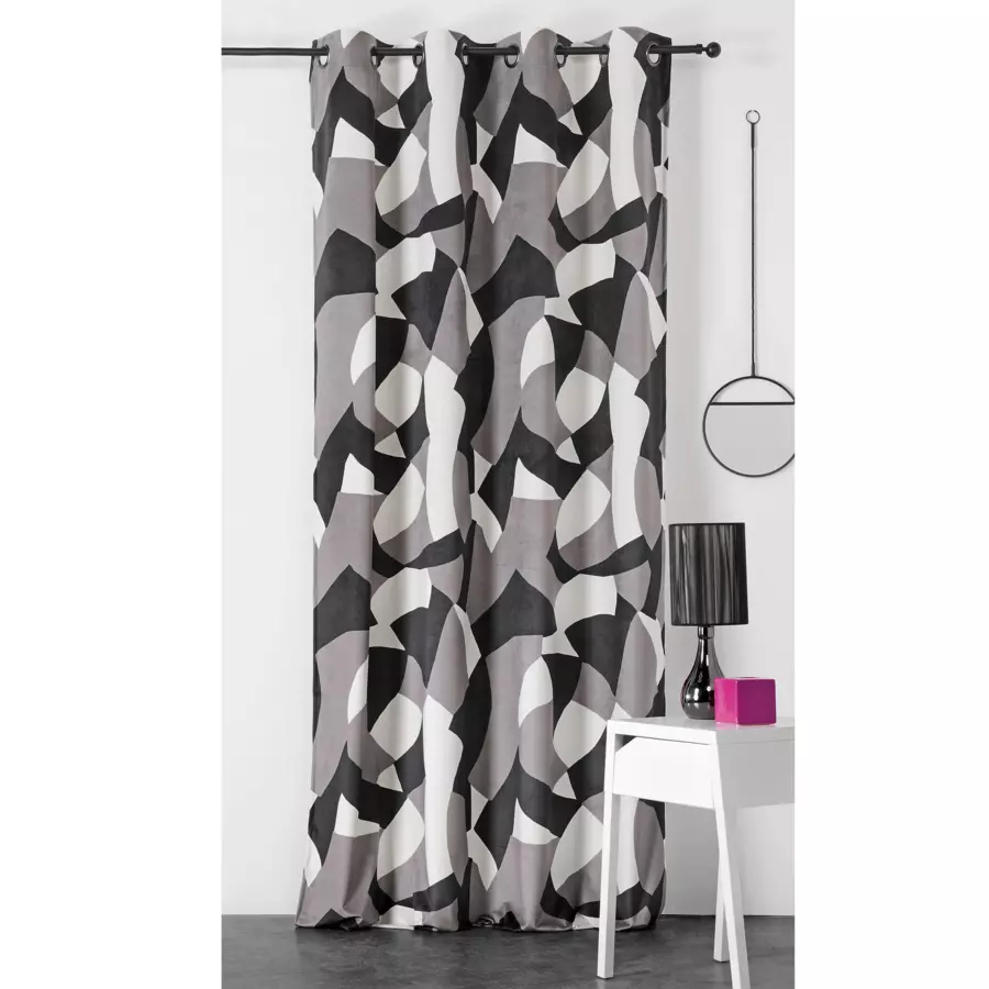 Cortina semi-opaca (145 x 240 cm) Camo Gris 5