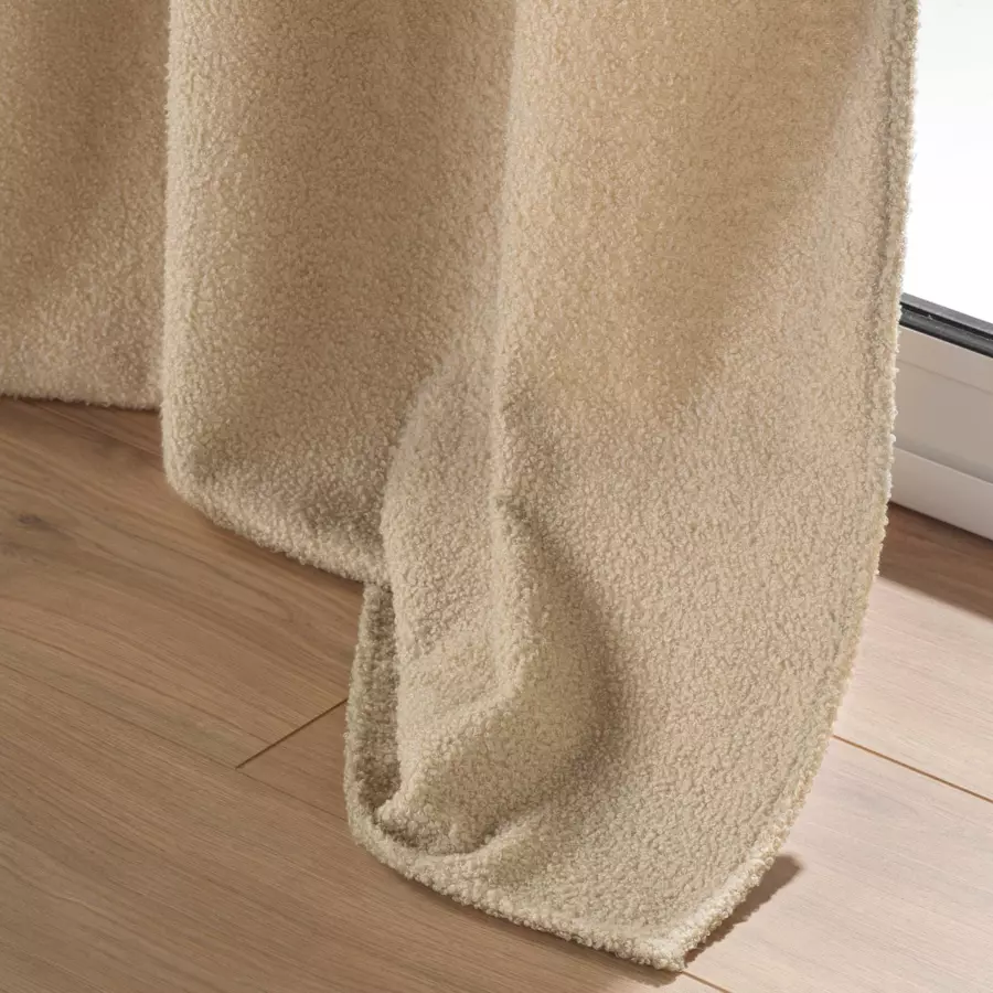 Rideau bouclette (140 x 240 cm) Wooly Beige