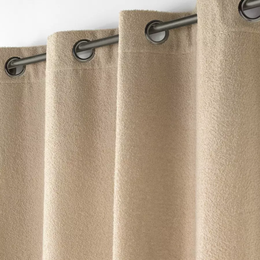 Cortina con rizos (140 x 240 cm) Woly Beige