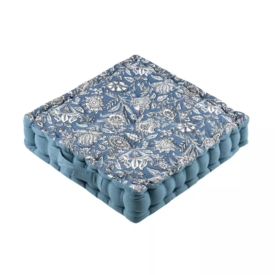 Coussin de sol (45 cm) Julianne Bleu
