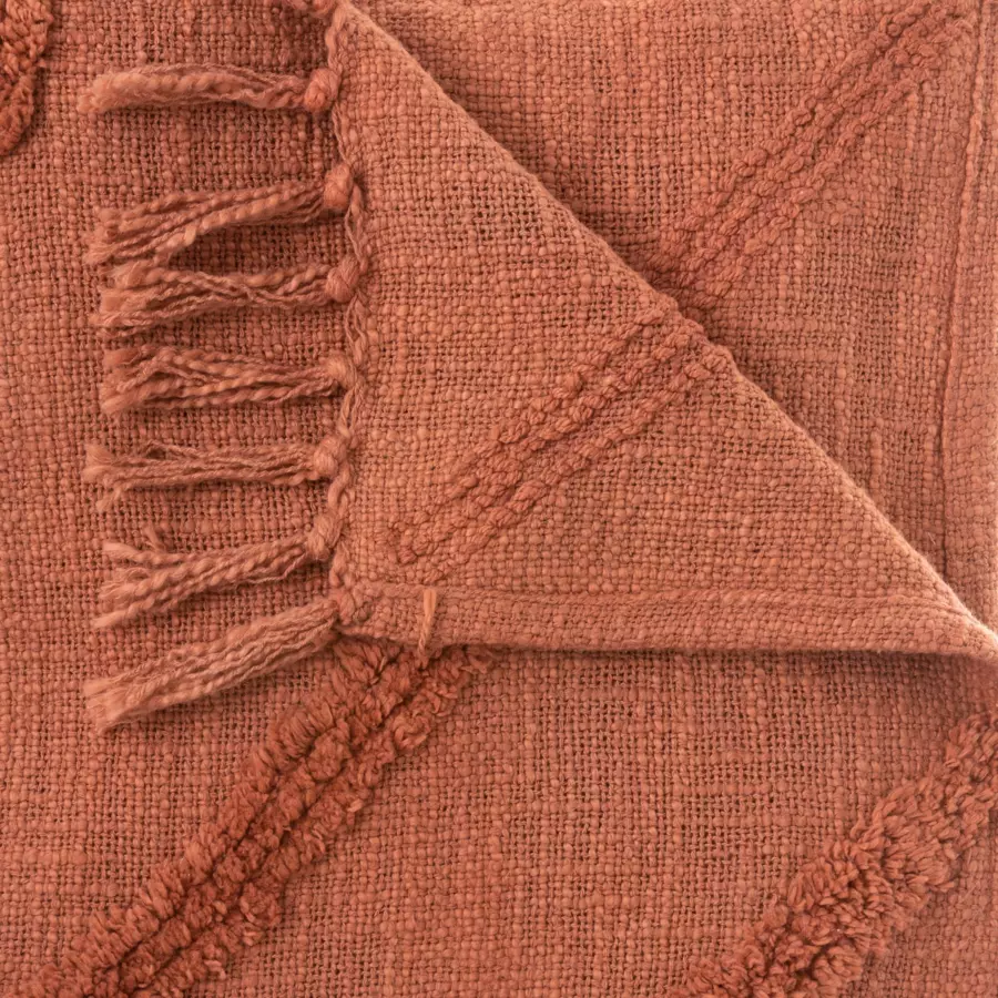 Jeté de canapé (180 cm) Inca Terracotta 4