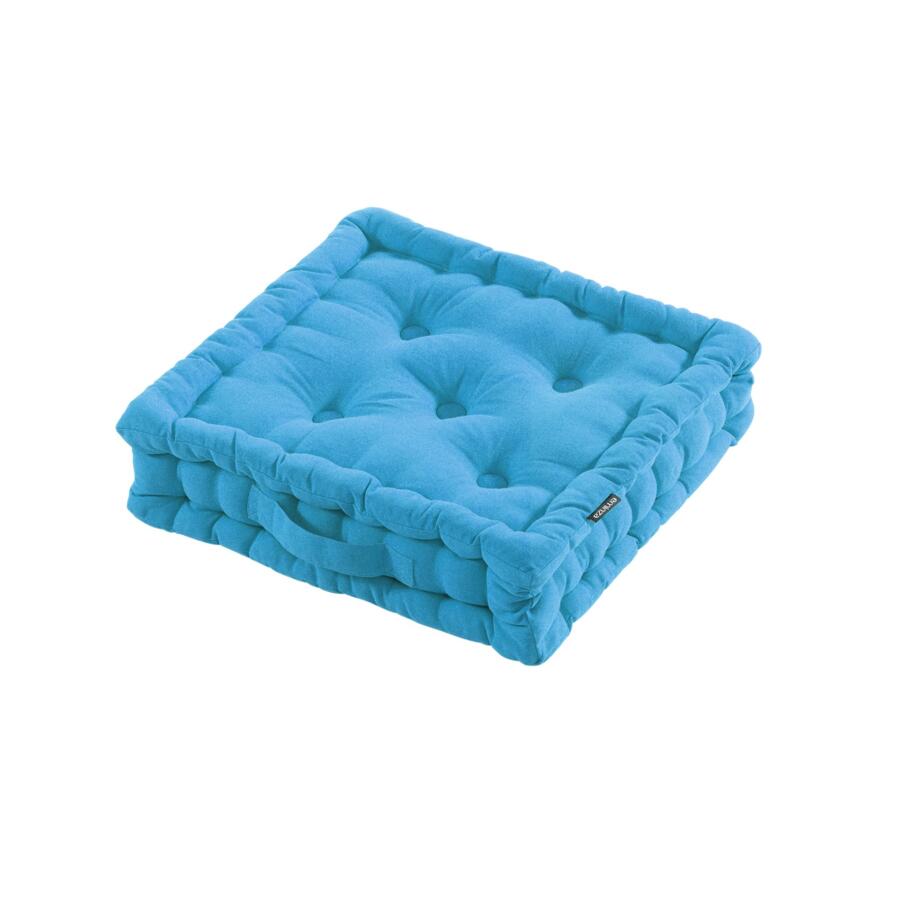 Cojín de suelo (40 x alt.10 cm) Pixel Azul turquesa 5
