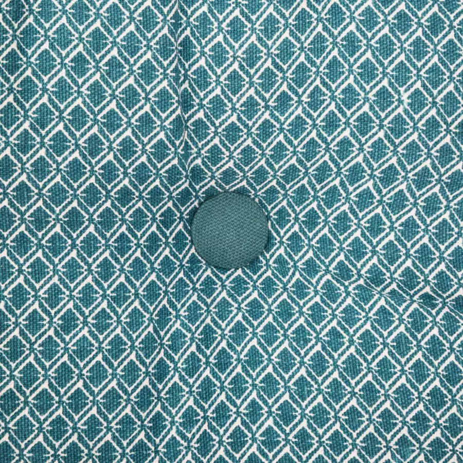 Coussin de sol carré (40 cm) Otto Bleu canard 4