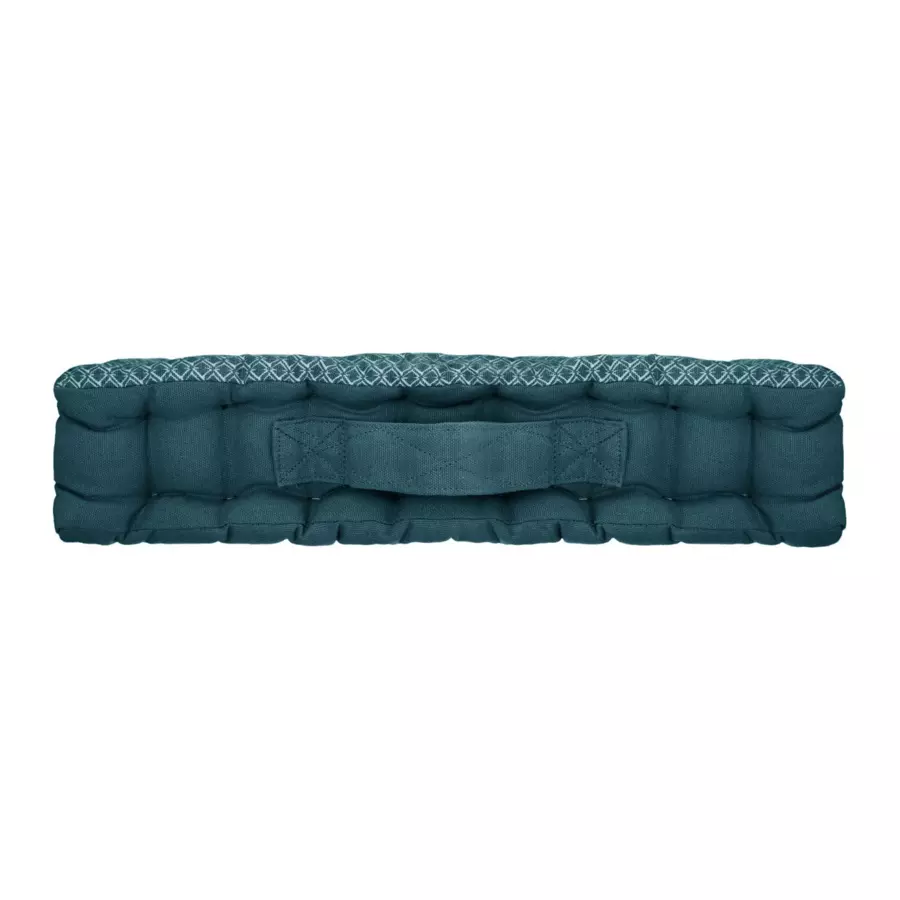 Coussin de sol carré (40 cm) Otto Bleu canard 5