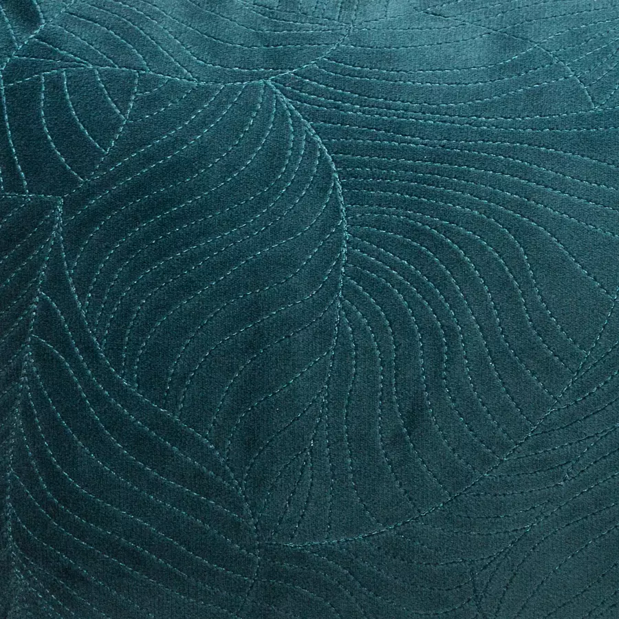 Sierkussen rechthoekig Feuilles Eendblauw 4