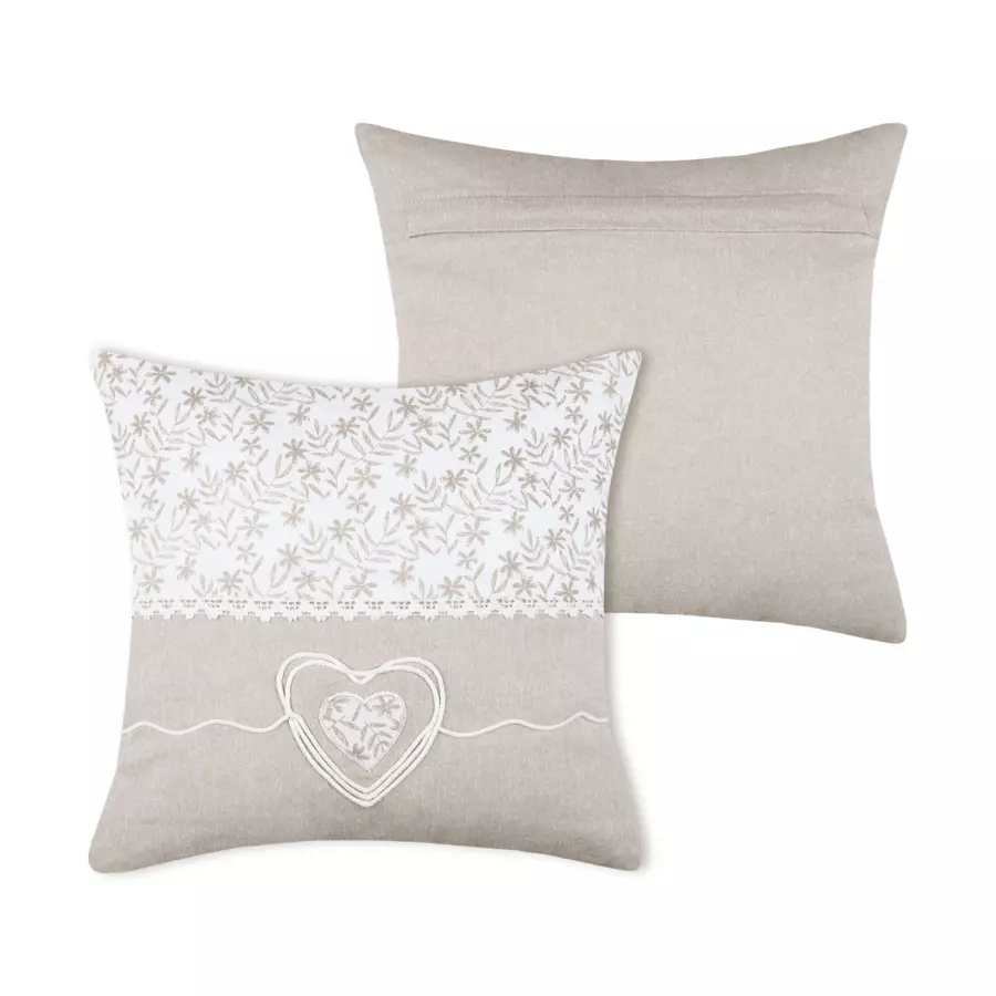 Cuscino quadrato cotone (40 cm) Sophie Beige 4