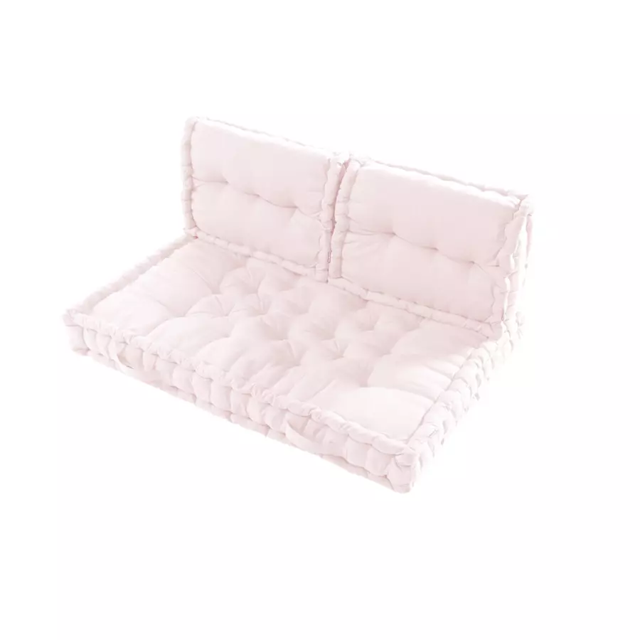 Kit coussins palette (L120 cm) Pixel Rose poudré 5
