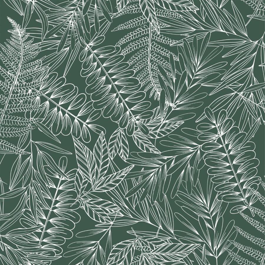 Copripiumino e due federe quadrate cotone (260 cm) Tropik Verde 4