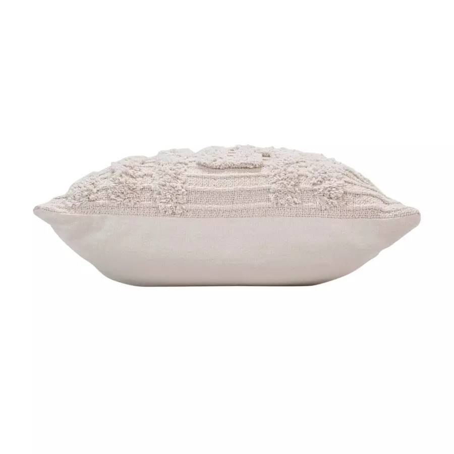 Kussenhoes vierkant katoen (40 cm) Alixia Beige
