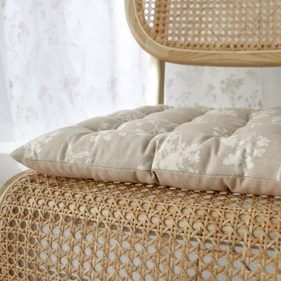 Coussin de chaise carré Herbier Beige 4