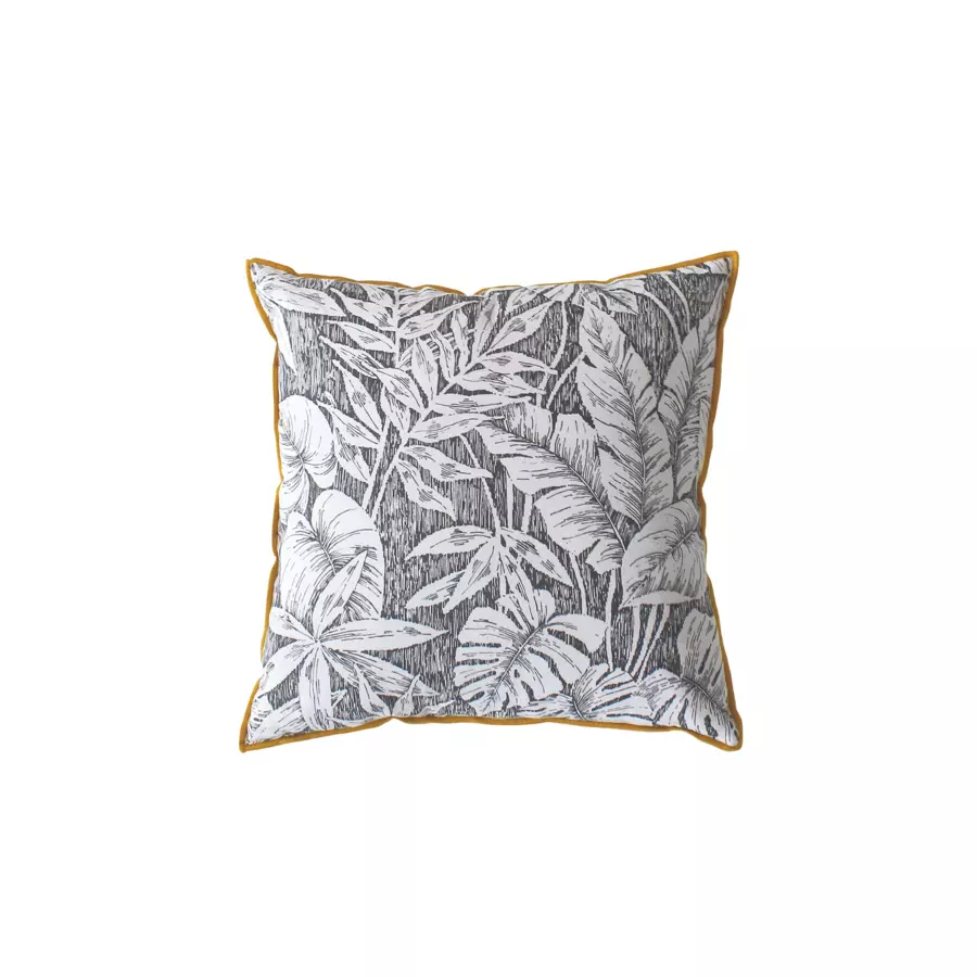 Coussin carré coton (40 cm) Bundi Gris 4