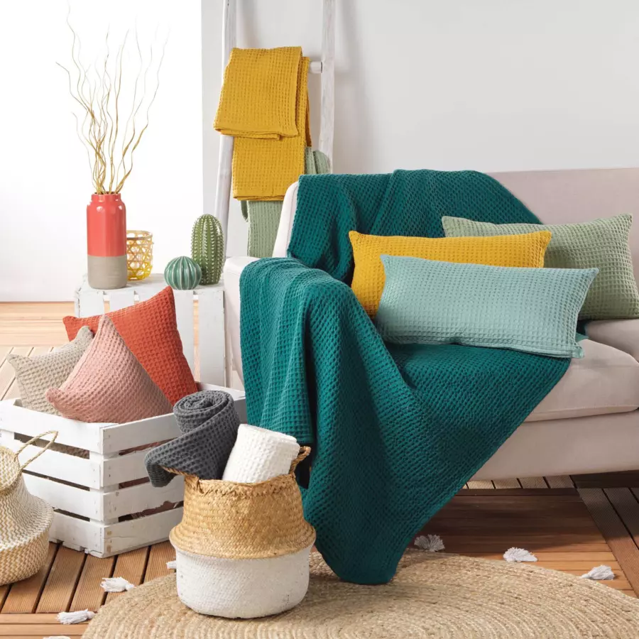 Manta suave  (150 cm) Gaufrette Terracota 4