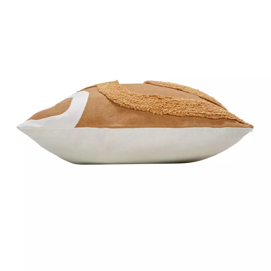 Housse de coussin carrée coton (40 cm) Mirade Camel