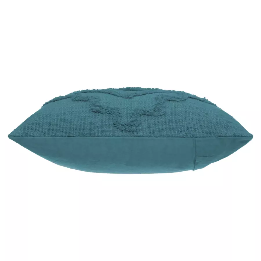 Coussin carré (40 cm) Inca Bleu canard 4