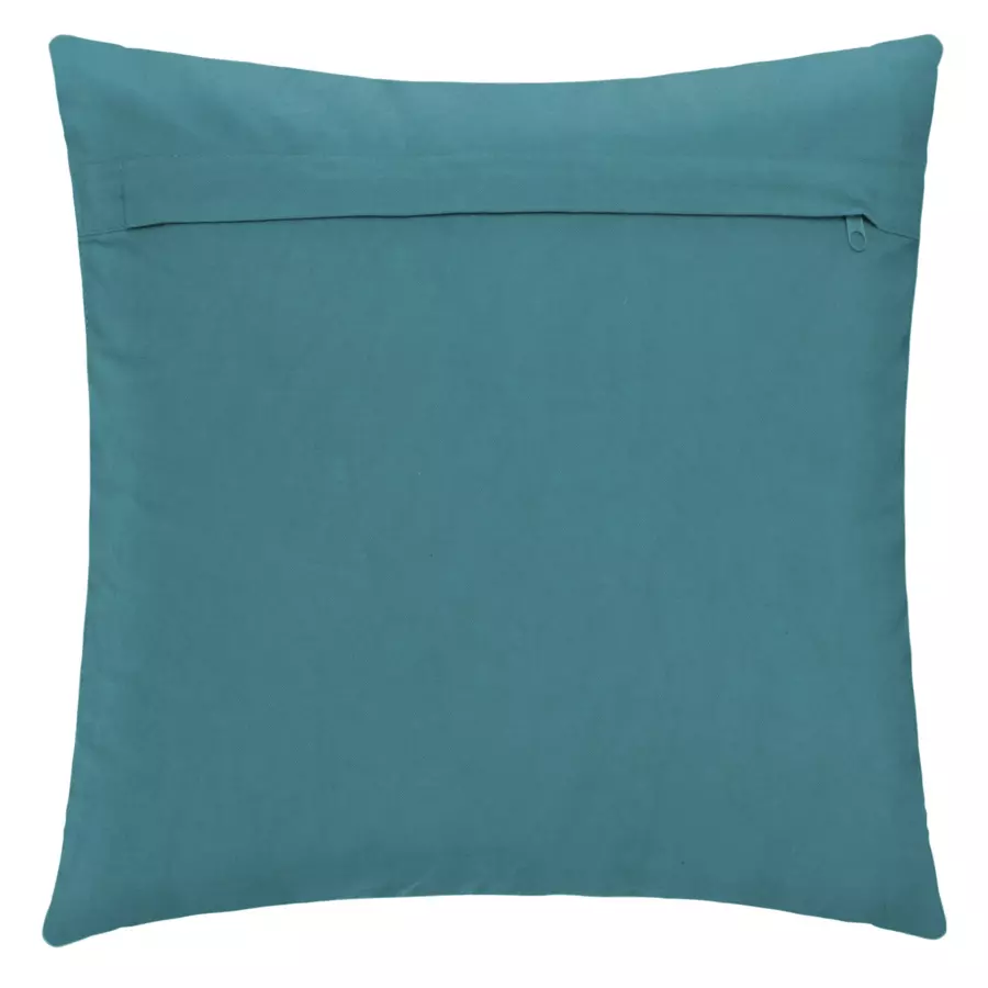 Coussin carré (40 cm) Inca Bleu canard 5