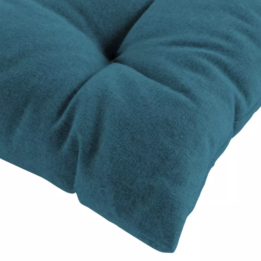 Cojín de silla de algodón reciclado Mistral Azul trullo 4