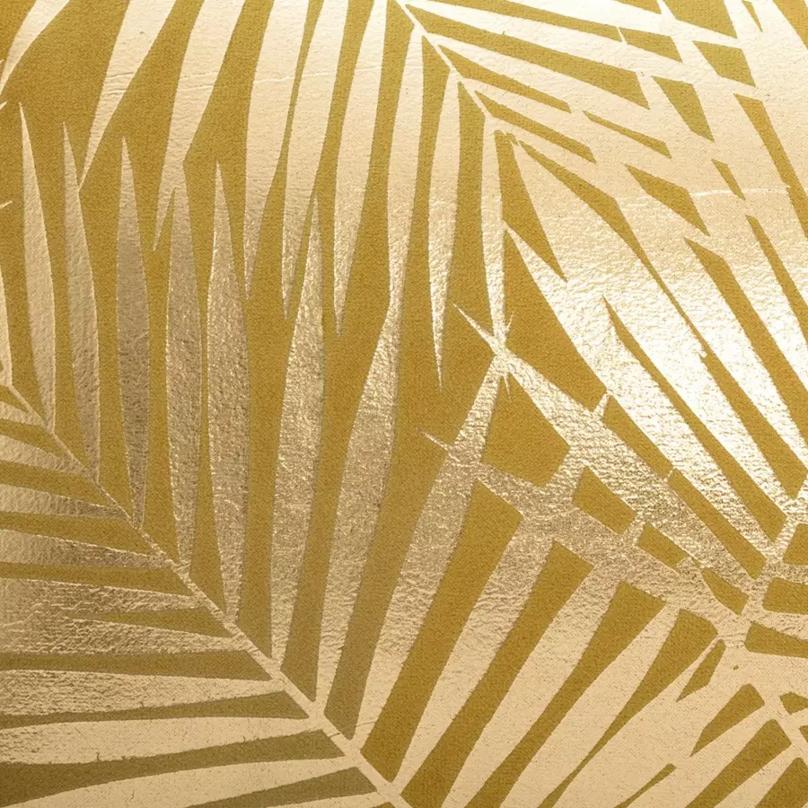 Cojín terciopelo (40 cm) Oro Tropic Amarillo ocre 4