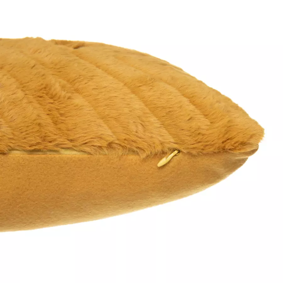 Coussin carré (45 cm) 3D Geo Jaune ocre 4
