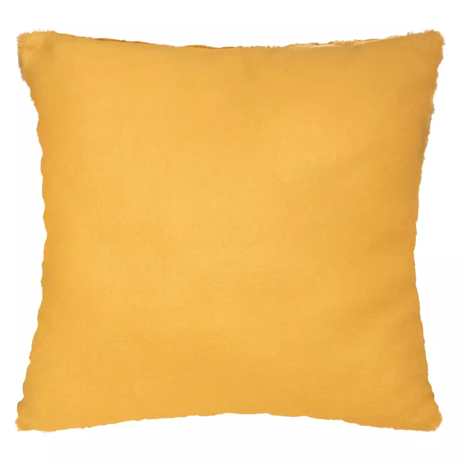 Coussin carré (45 cm) 3D Geo Jaune ocre 5