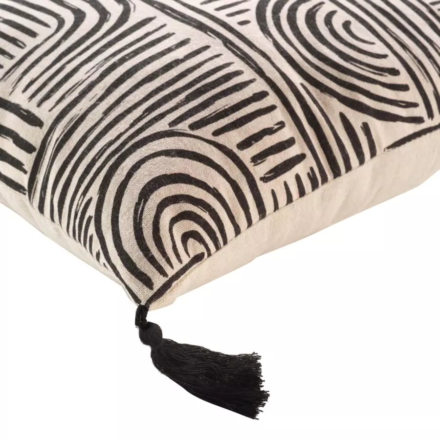 Coussin carré (45 cm) Pandore Noir