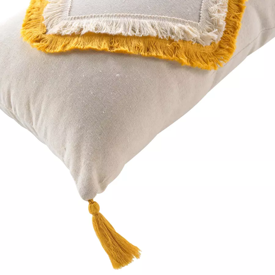 Coussin rectangulaire (50 cm) Malory Jaune 