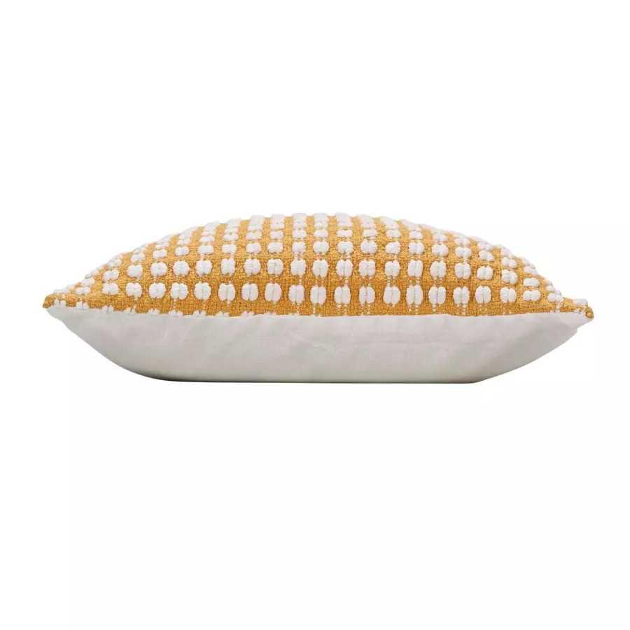 Funda para cojín cuadrado en algodón (40 cm) Greta Amarillo ocre