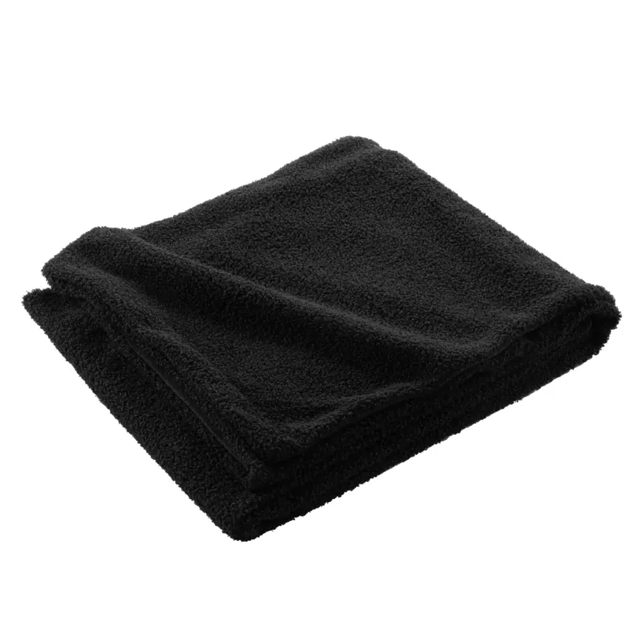 Plaid bouclette (150 cm) Wooly Noir