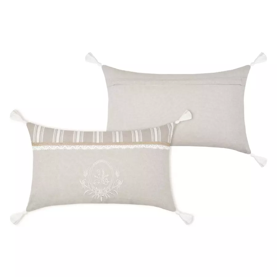 Coussin rectangulaire (50 cm) Adelaïde Beige 4
