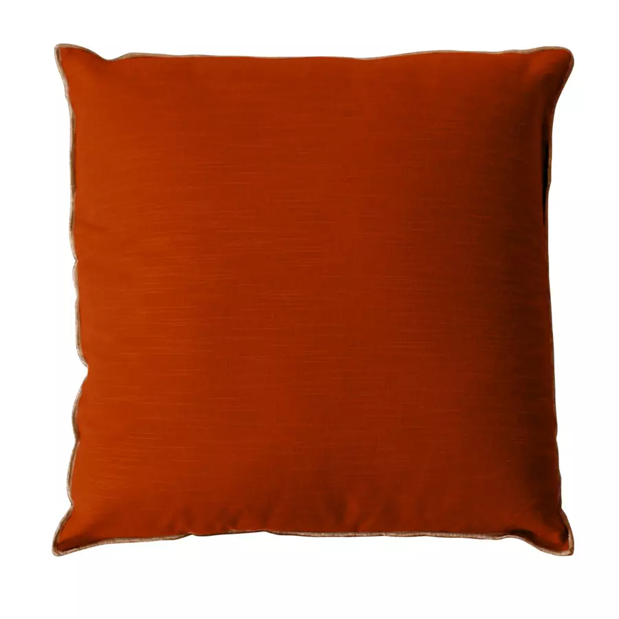 Coussin carré (40 cm) Vegetalis uni Cognac 5