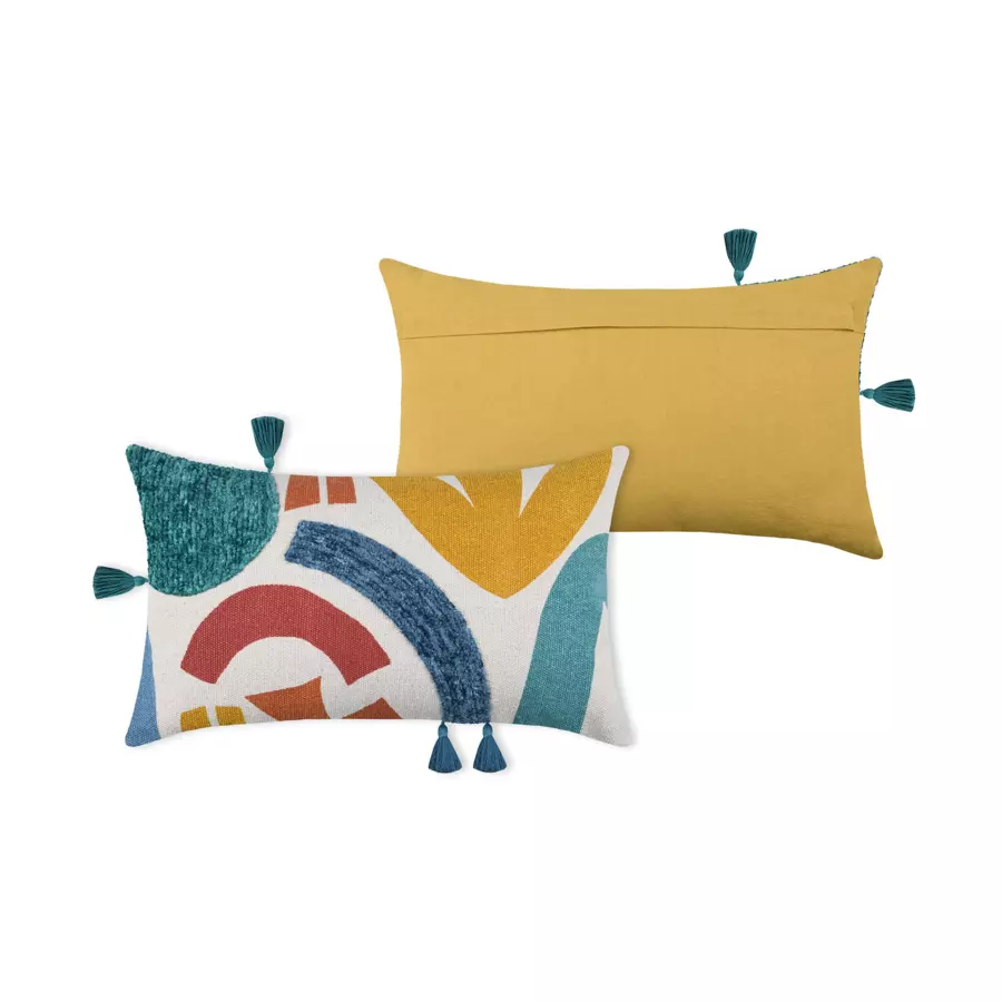 Cojín rectangular en algodón (50 cm) Varisco Multicolor 4
