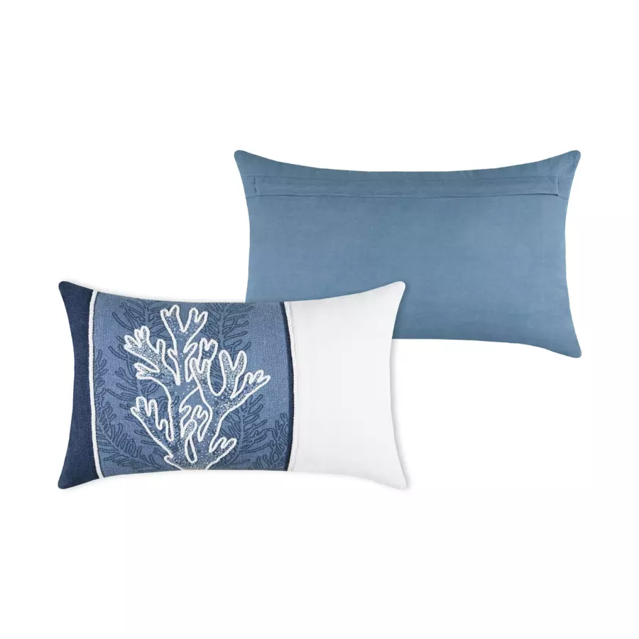 Cojín rectangular en algodón (50 cm) Carnac Azul marino 4