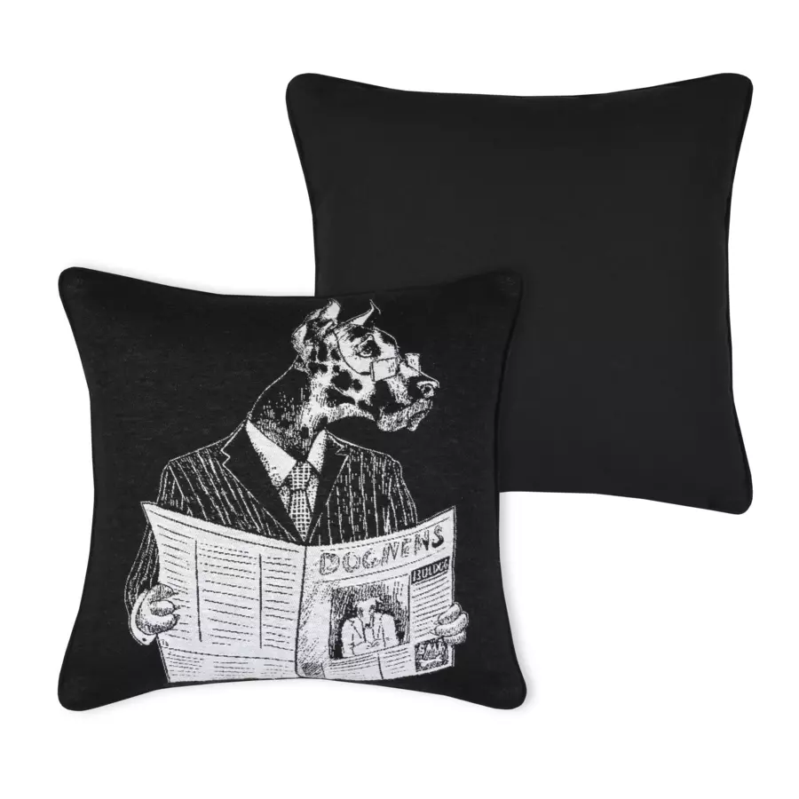 Cojín cuadrado (40 cm) Princeton Negro