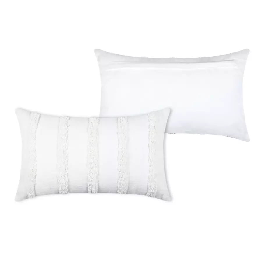 Coussin rectangulaire (50 cm) Adelaïde Ecru 4