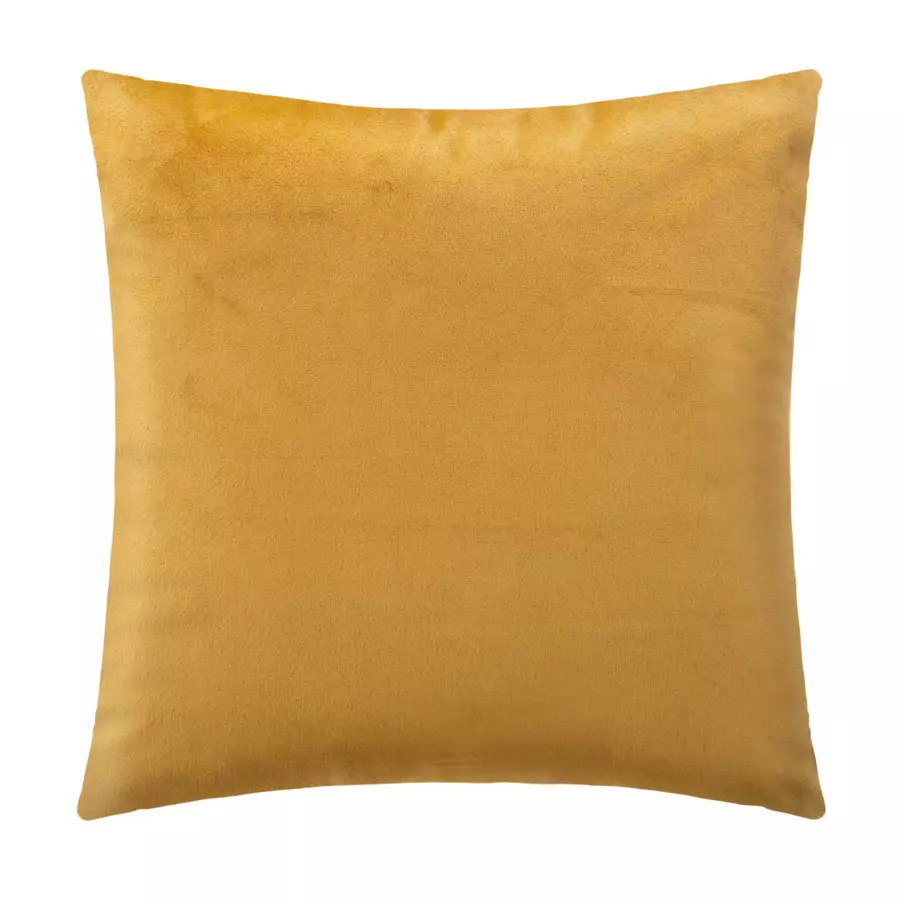 Coussin carré velours (40 cm) Tresseo Jaune ocre 5