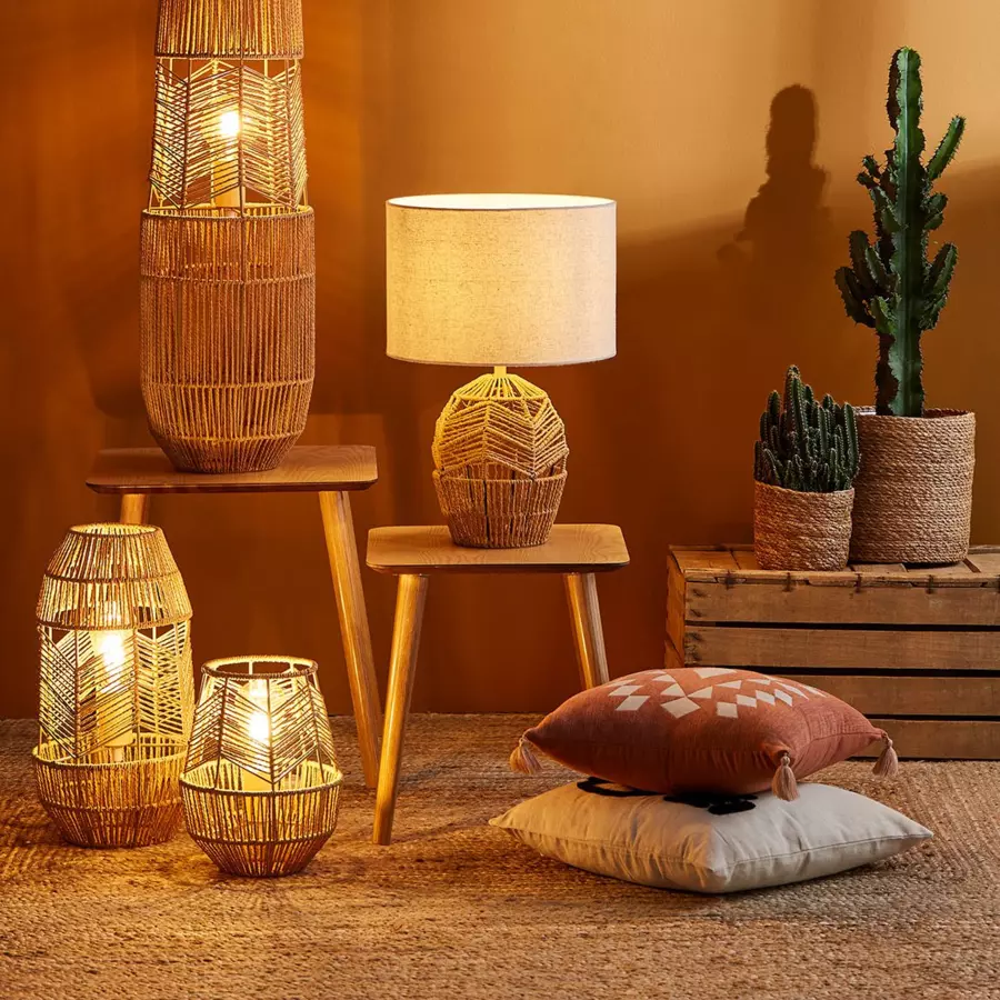 Housse de coussin carrée (40 cm) Losange Terracotta 4