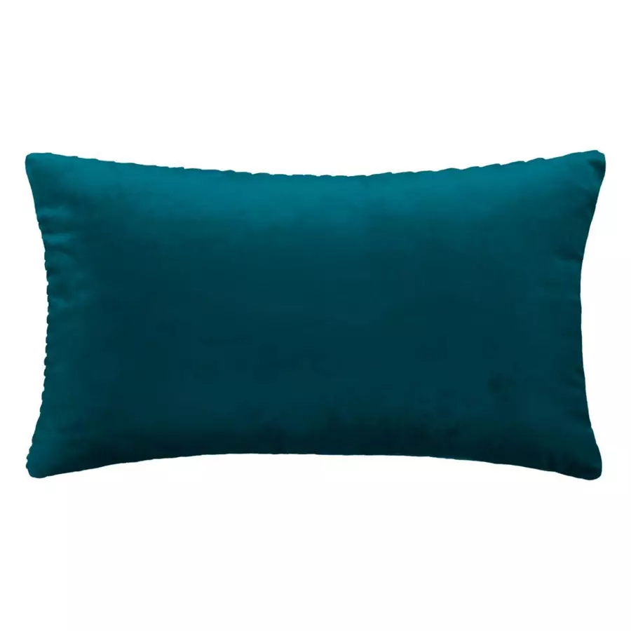 Cojín terciopelo rectangular Rita Azul trullo 5