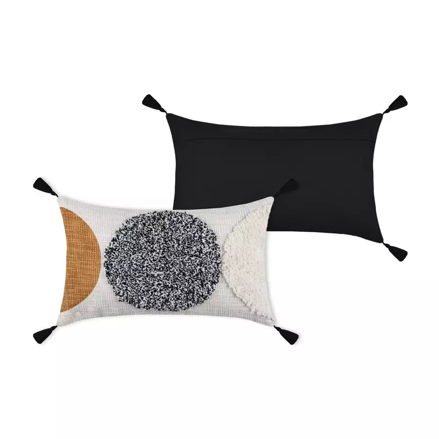 Cojín rectangular en algodón (50 cm) Beloha Crudo 4