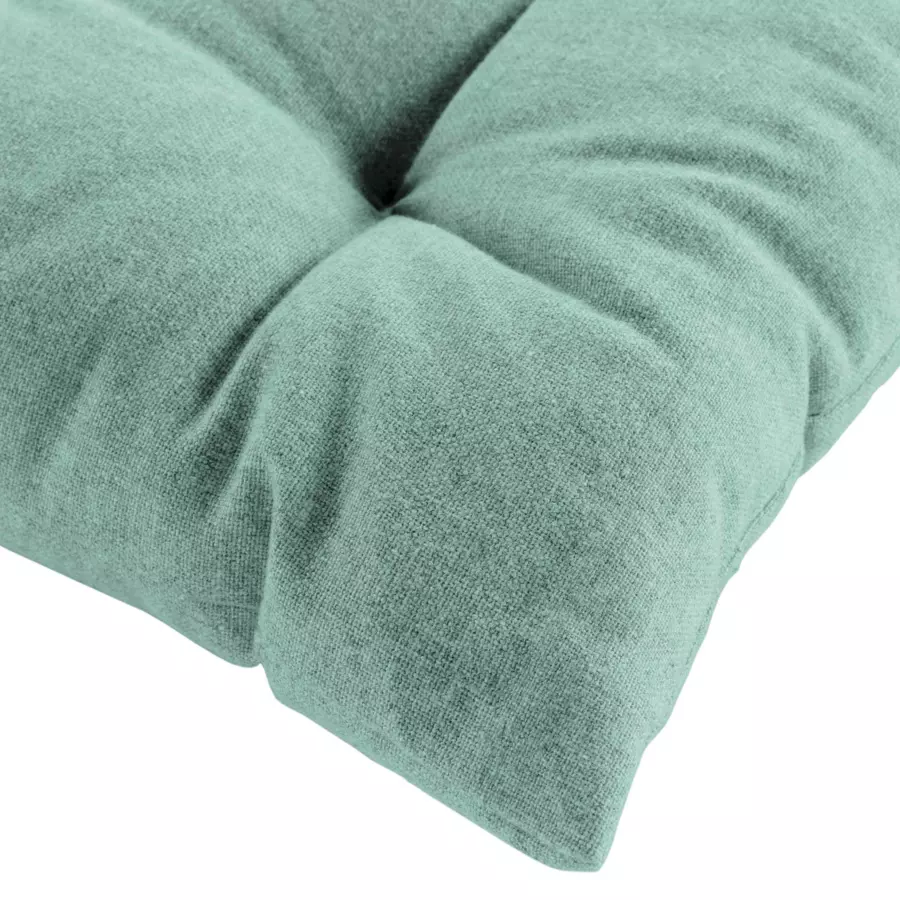 Coussin de chaise coton recyclé Mistral Vert menthe 4