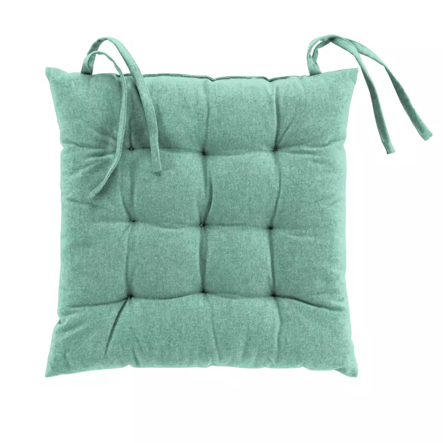 Coussin de chaise coton recyclé Mistral Vert menthe 5
