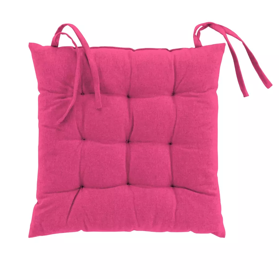 Cojín de silla de algodón reciclado Mistral Rosa fucsia 4