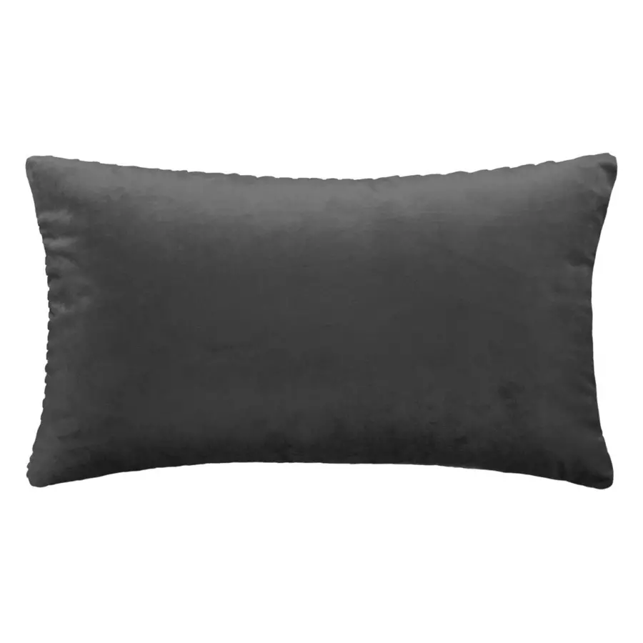 Cojín terciopelo rectangular Rita Gris 5