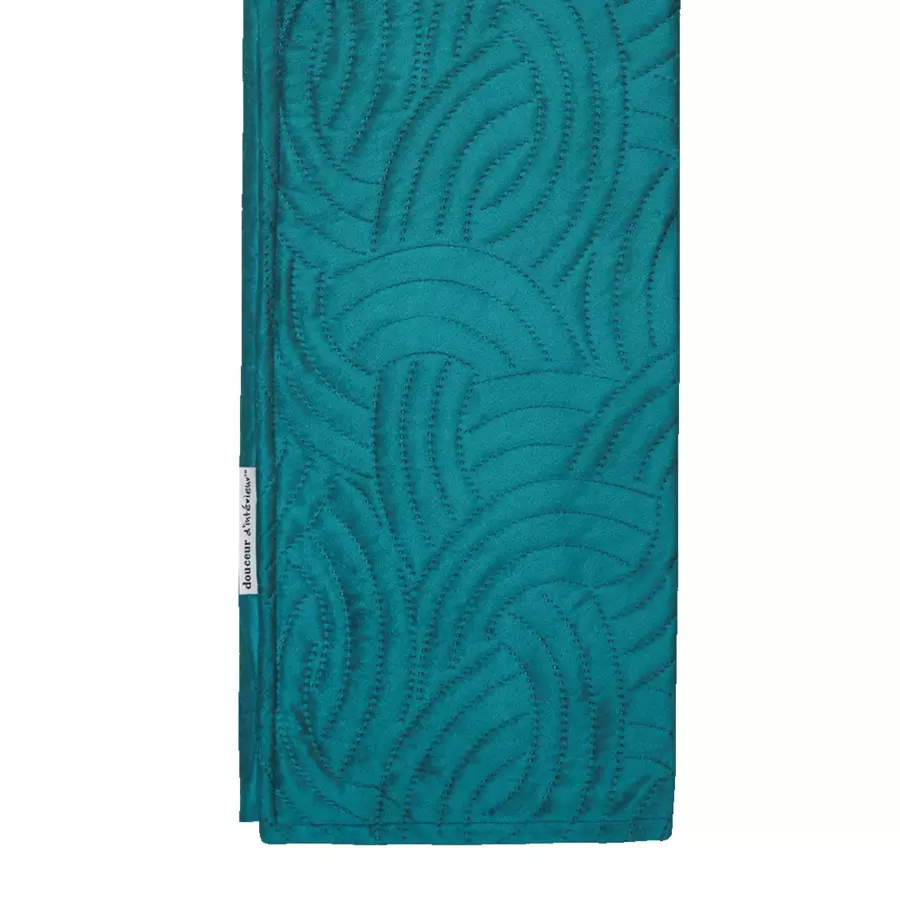 Funda para cojín cuadrado terciopelo (60 cm) Solange Azul petróleo