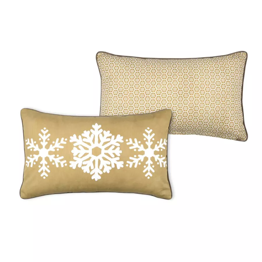 Coussin rectangulaire (50 cm) Estrella Jaune miel 5