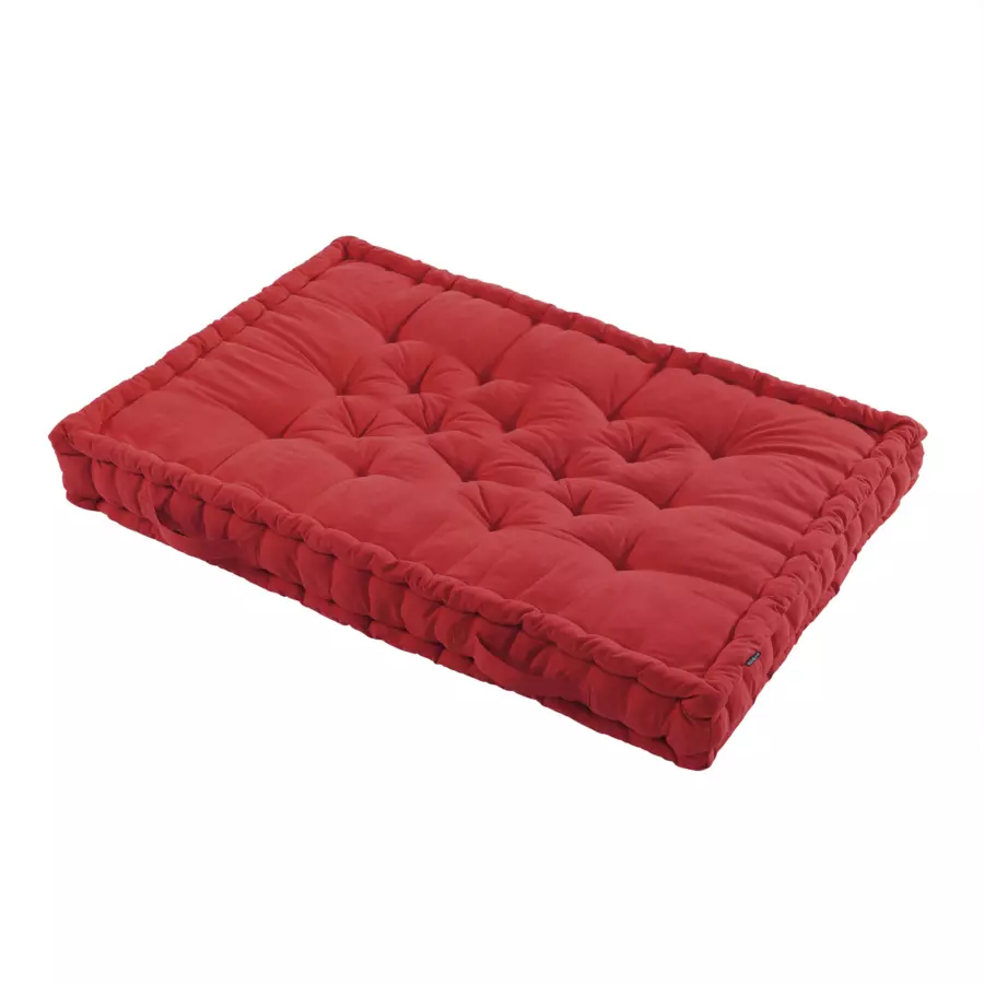 Cojín para palet (L120 cm) Pixel Rojo cereza 5