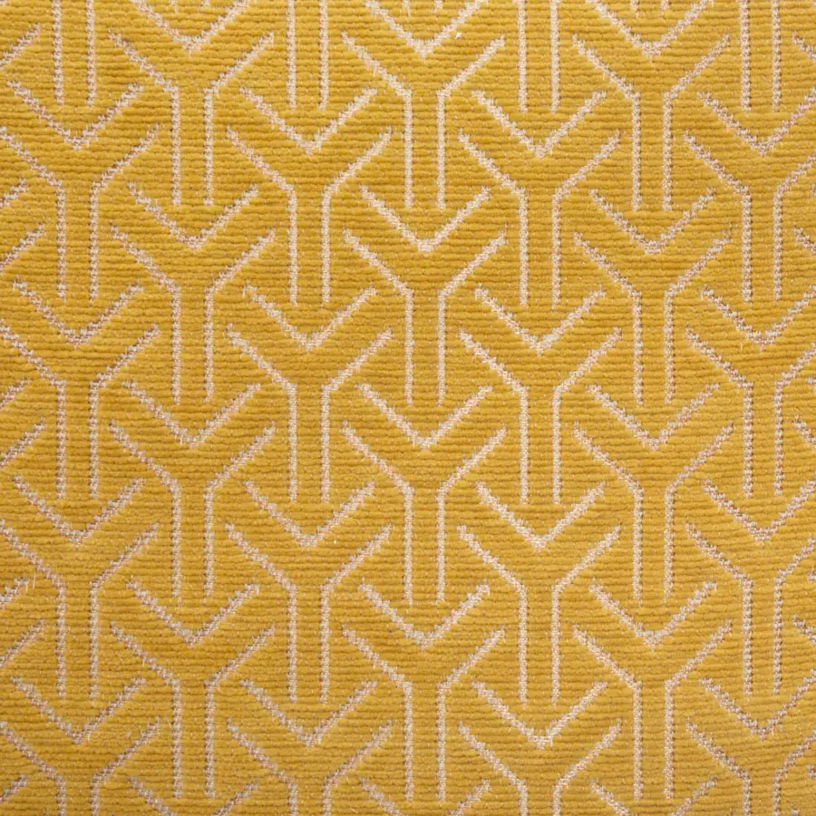 Housse de coussin carrée (40 cm) Geo Jaune ocre 5